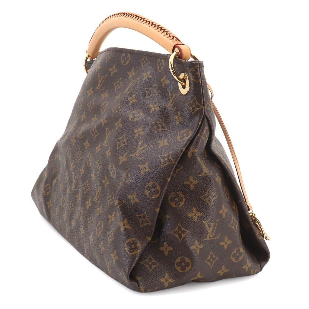 Louis Vuitton Monogram Artsy Shoulder Bag Brown Gold — view 3