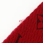 Louis Vuitton Echarpe Logo Mania Monogram Wool Silk Red Scarf — view 4