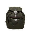 Prada Backpack Green Nylon Leather