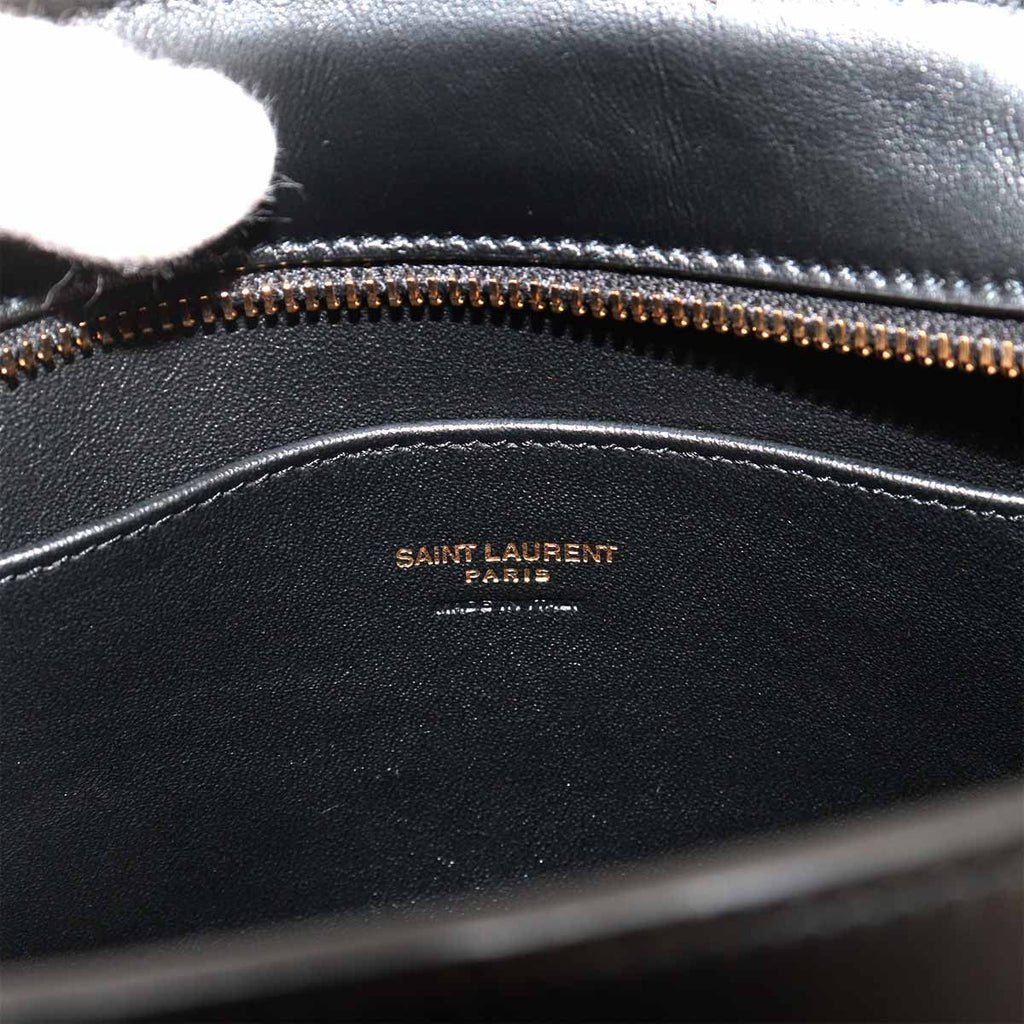 Saint Laurent Baby Cabas 2-Way Bag Leather Black — view 8