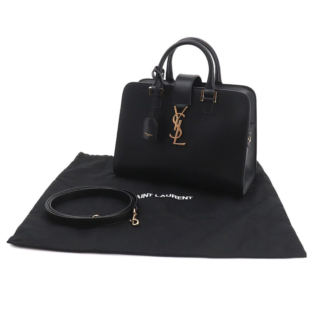 Saint Laurent Baby Cabas 2-Way Bag Leather Black — view 2