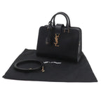 Saint Laurent Baby Cabas 2-Way Bag Leather Black — view 2