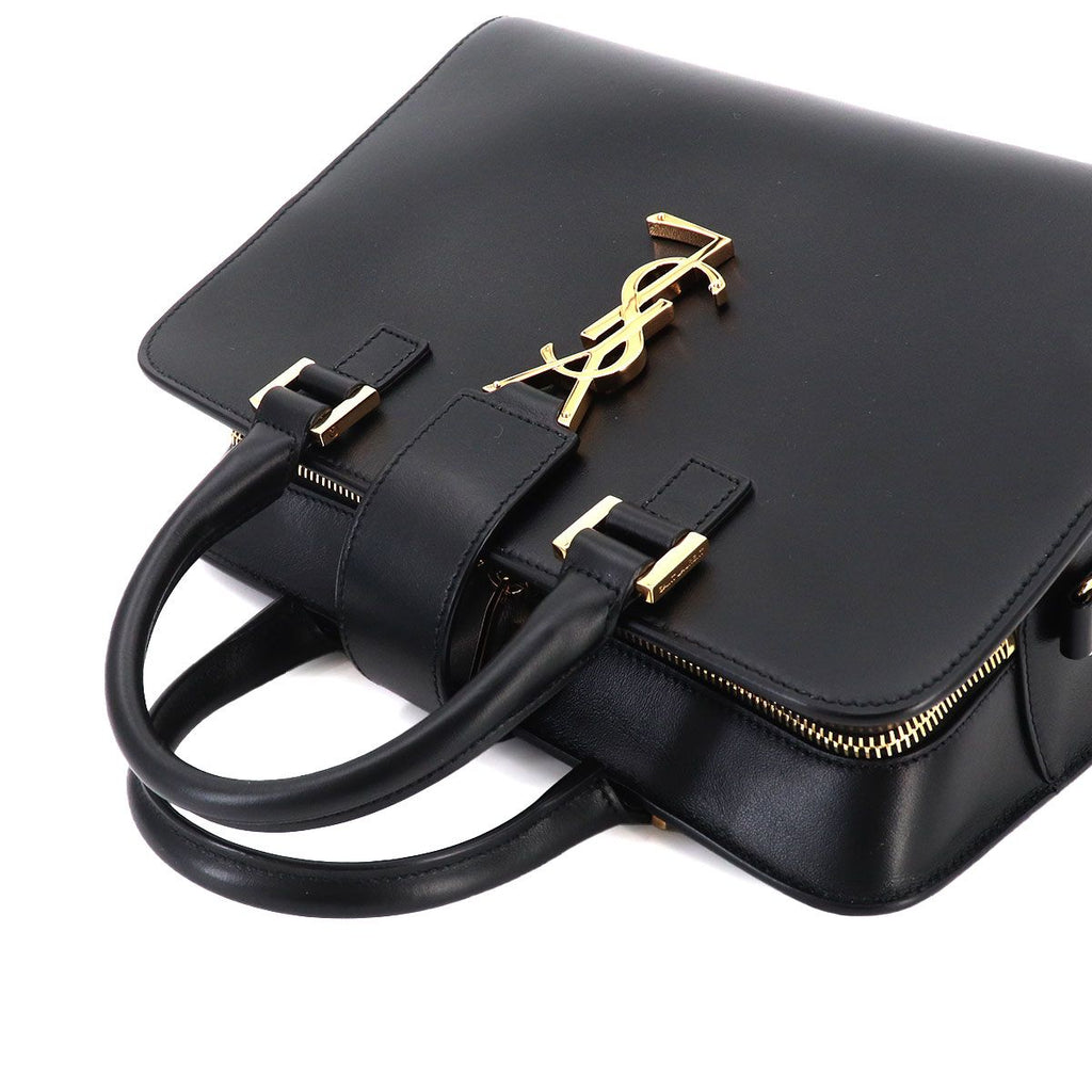 Saint Laurent Baby Cabas 2-Way Bag Leather Black — view 6