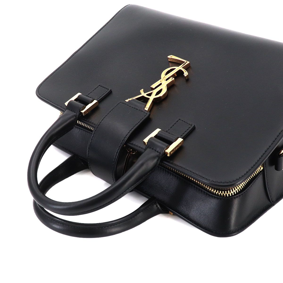 Saint Laurent Baby Cabas 2-Way Bag Leather Black — view 6