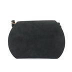 Hermes Shoulder Bag Suede Black Vintage Gold — view 2