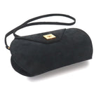 Hermes Shoulder Bag Suede Black Vintage Gold — view 4