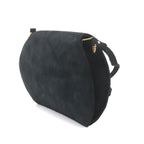 Hermes Shoulder Bag Suede Black Vintage Gold — view 3