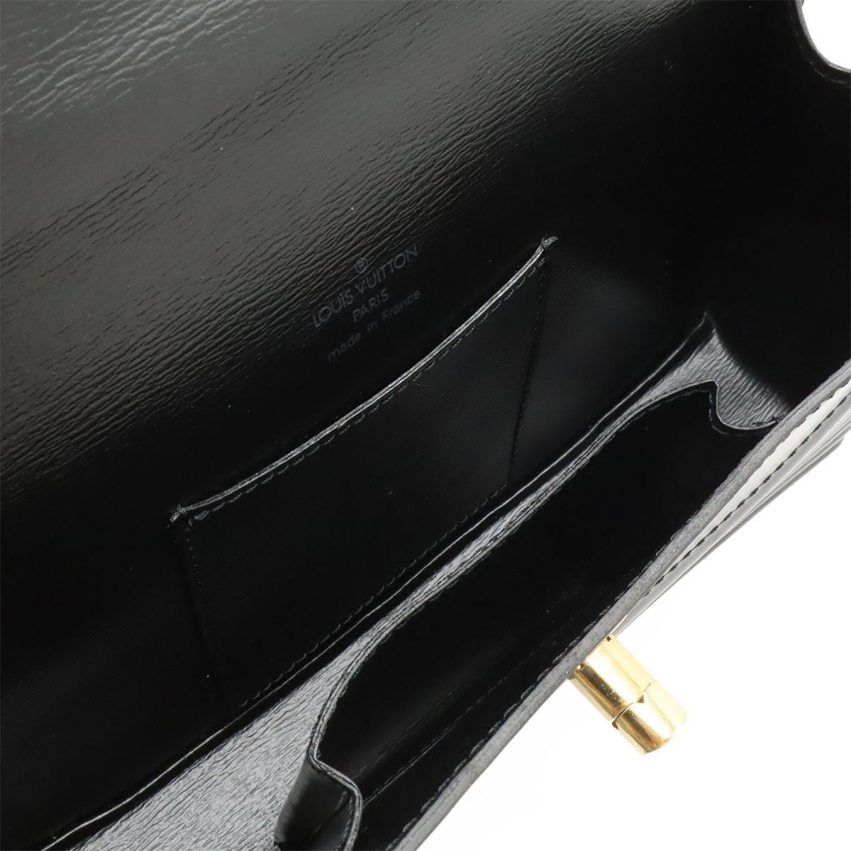 Louis Vuitton Epi Prev Shoulder Bag Pochette 2-Way Clutch Noir Black — view 7