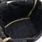 Chanel Spark Ring Denim CC Logo Tote Blue Gold — view 7
