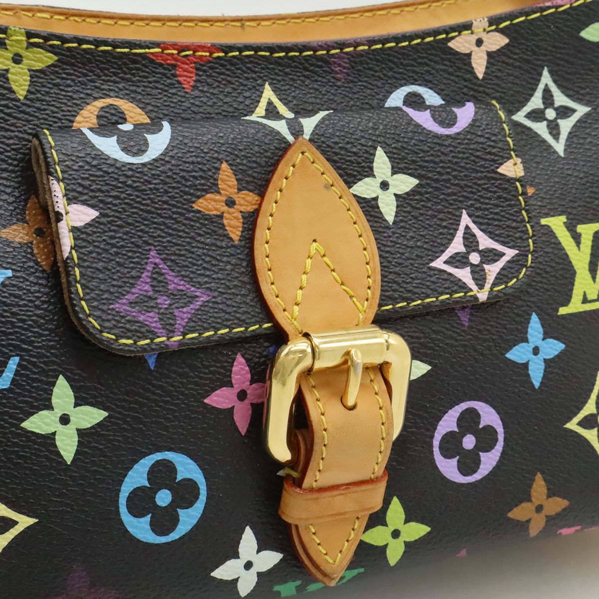 Louis Vuitton Monogram Multicolor Eliza Shoulder Bag Noir Black — view 9