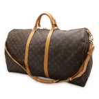 Louis Vuitton Monogram Keepall Bandouliere 60 Boston Bag Travel Purse 2-Way — view 2