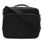 Prada Triangle Logo Business Briefcase Document Purse 2-Way Shoulder Bag Nylon