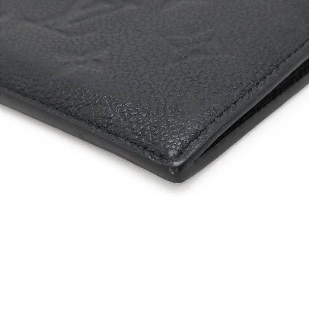 Louis Vuitton Monogram Empreinte Card Holder Zip Coin Purse Noir Black — view 3