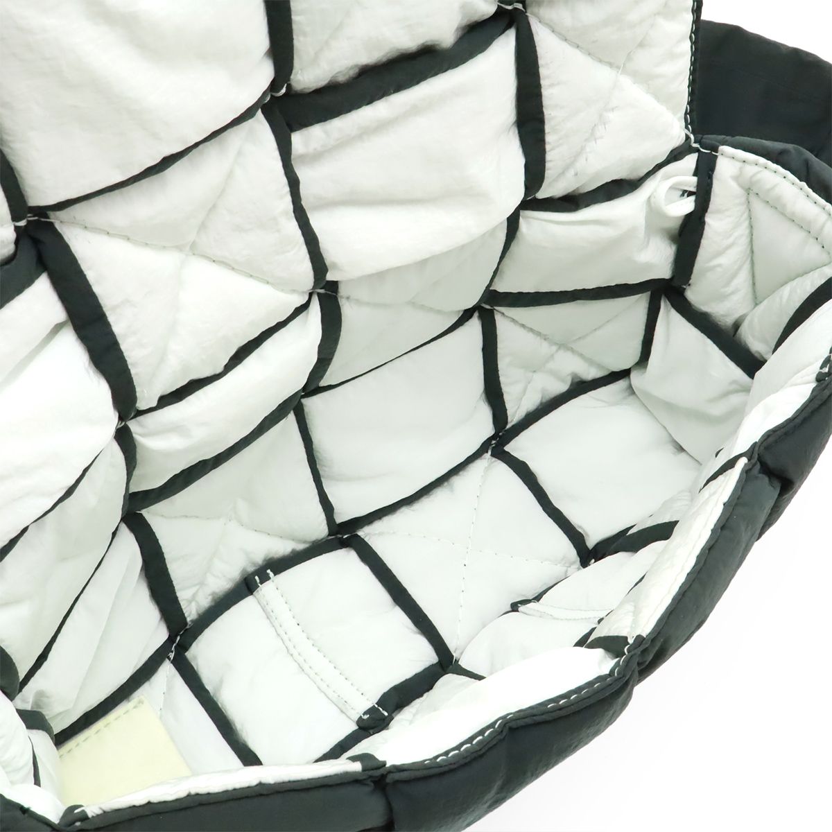 Bottega Veneta Maxi Intrecciato Padded Tech Cassette Shoulder Bag Nylon Dark — view 7