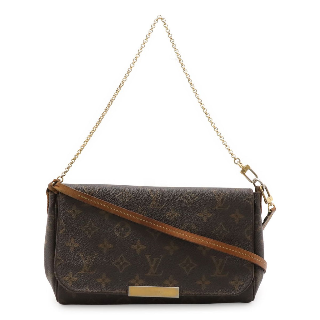 Louis Vuitton Monogram Favorite Shoulder Bag Crossbody Chain 2-Way Clutch