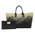 Bottega Veneta Intrecciato Gradient Cover GM Tote Leather Clear Black