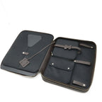Hermes Overnight Pouch Case Veau Epsom Toilet Blanc Brown Black Silver — view 5