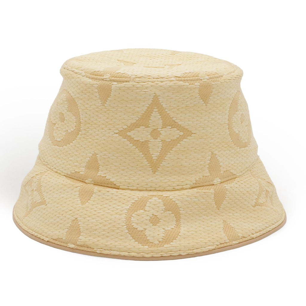 Louis Vuitton Bucket Hat Beach Monogram Flower Hat Natural Beige