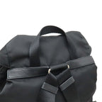 Prada Triangle Logo Backpack Nylon Leather Nero Black Silver — view 4