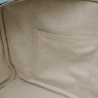 Hermes Victoria 43 Boston Bag Travel Purse Toile Ash Taurillon Clemence Blue — view 7