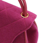 Chanel Quilted Canvas Mini Bag Cotton Purple Gold — view 4