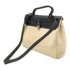 Hermes Herbag PM 2-Way Shoulder Bag Toile Ash Officier Natural Black — view 2