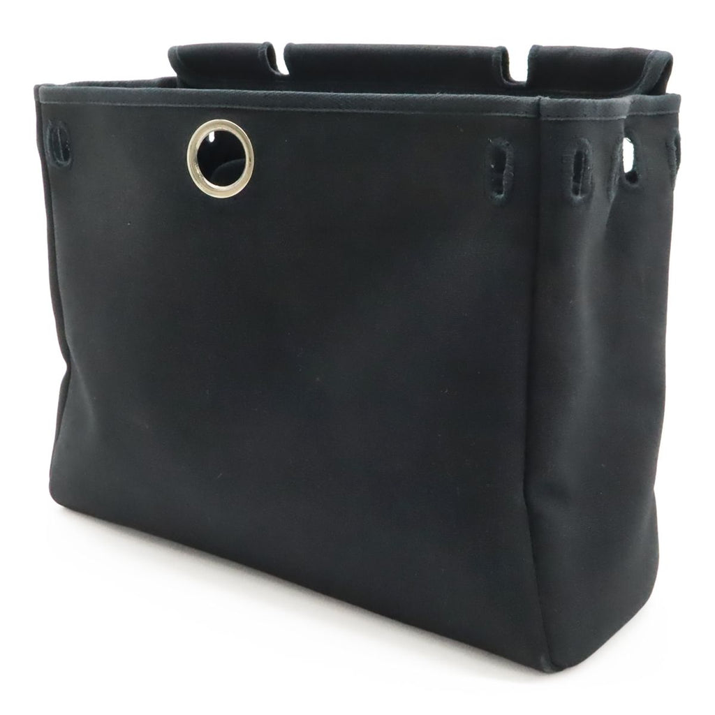 Hermes Herbag PM 2-Way Shoulder Bag Toile Ash Officier Natural Black — view 9