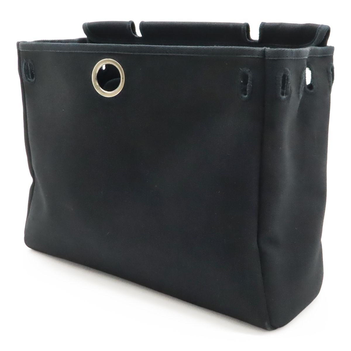 Hermes Herbag PM 2-Way Shoulder Bag Toile Ash Officier Natural Black — view 9