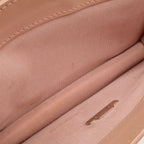Chanel Half CC Logo Double Chain Shoulder Bag Leather Pink Silver — view 8