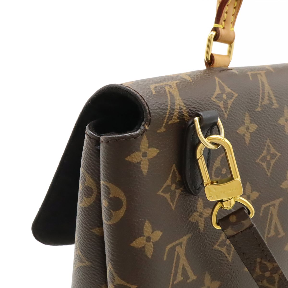 Louis Vuitton Monogram Marignan 2-Way Shoulder Bag Crossbody Leather Noir Black — view 5