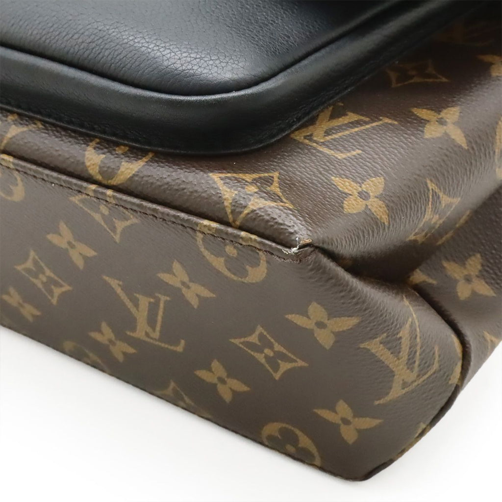 Louis Vuitton Monogram Marignan 2-Way Shoulder Bag Crossbody Leather Noir Black — view 3