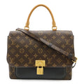 Louis Vuitton Monogram Marignan 2-Way Shoulder Bag Crossbody Leather Noir Black