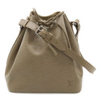 Louis Vuitton Epi Petit Noe Drawstring Shoulder Bag Peppa Gray