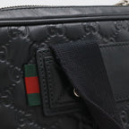 Gucci Guccissima Lava Pc Case Business Bag Leather Black Silver — view 6