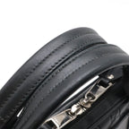 Gucci Guccissima Lava Pc Case Business Bag Leather Black Silver — view 5