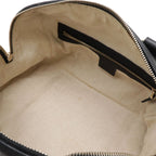 Gucci Sherry Line Mini Boston Bag Leather Black Green — view 7