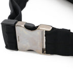 Prada Triangle Logo Belt Bag Waist Pouch Hip Nylon Black Silver — view 5