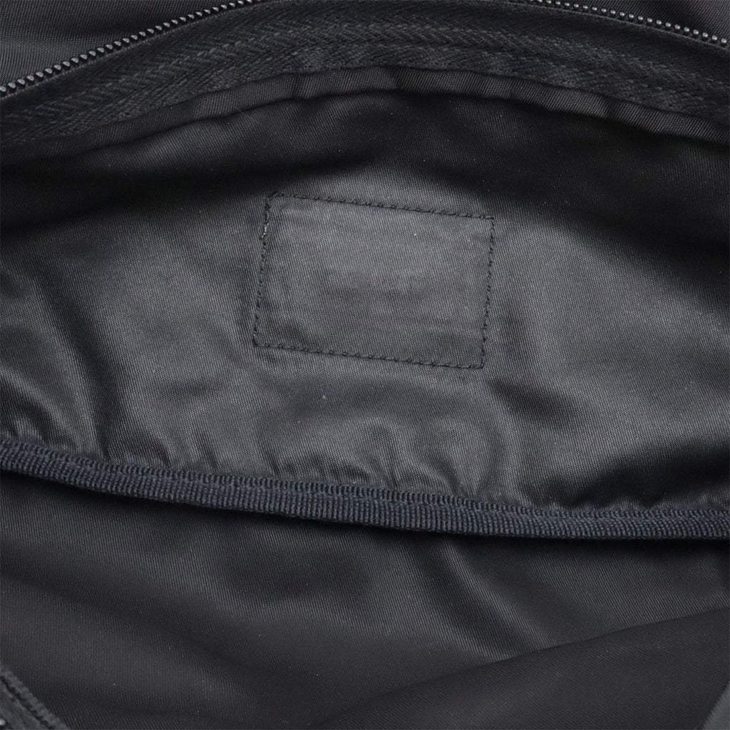 Prada Triangle Logo Belt Bag Waist Pouch Hip Nylon Black Silver — view 7