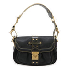 Louis Vuitton Suhali Confidant Shoulder Bag Leather Studs Noir Black Gold