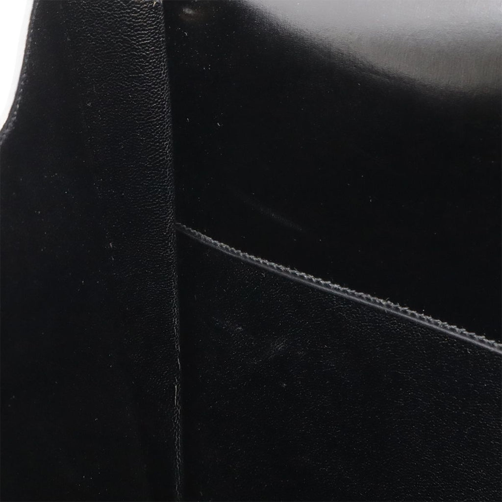 Hermes Kirius Clutch Business Box Calf Leather Black Gold — view 6