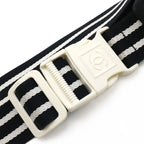 Chanel Sports Line CC Logo Waist Pouch Bag Racket Pattern Canvas Navy White — view 5