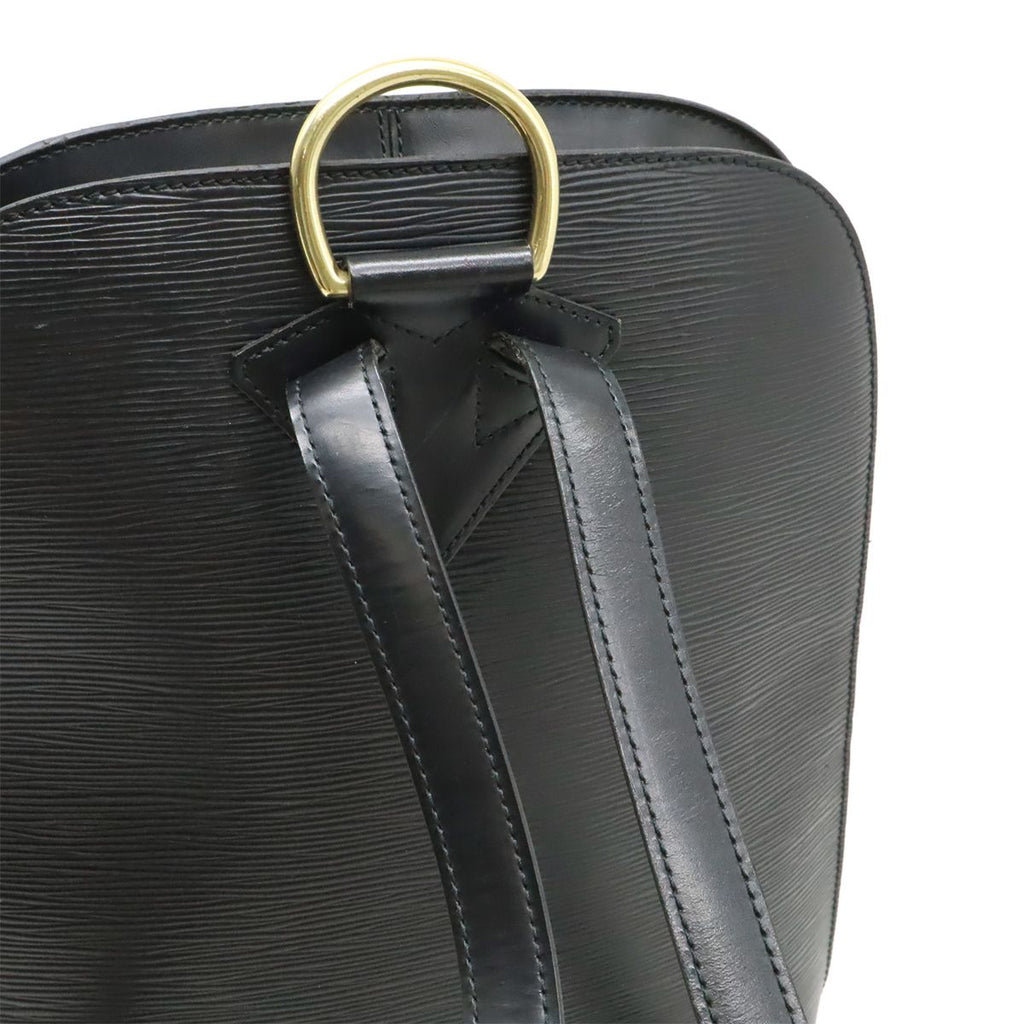 Louis Vuitton Epi Cobran Backpack Shoulder Bag Leather Noir Black — view 4