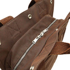 Hermes Her Line Sac a Dos Backpack Shoulder Bag Canvas Brown — view 7