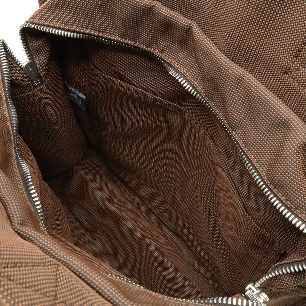 Hermes Her Line Sac a Dos Backpack Shoulder Bag Canvas Brown — view 8