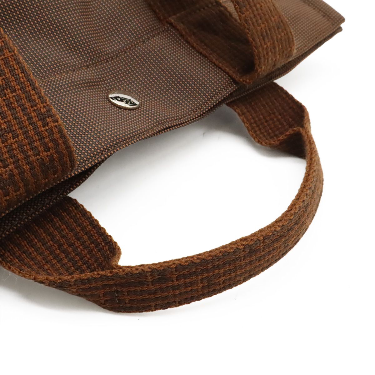Hermes Her Line Sac a Dos Backpack Shoulder Bag Canvas Brown — view 6