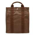 Hermes Her Line Sac a Dos Backpack Shoulder Bag Canvas Brown