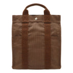 Hermes Her Line Sac a Dos Backpack Shoulder Bag Canvas Brown