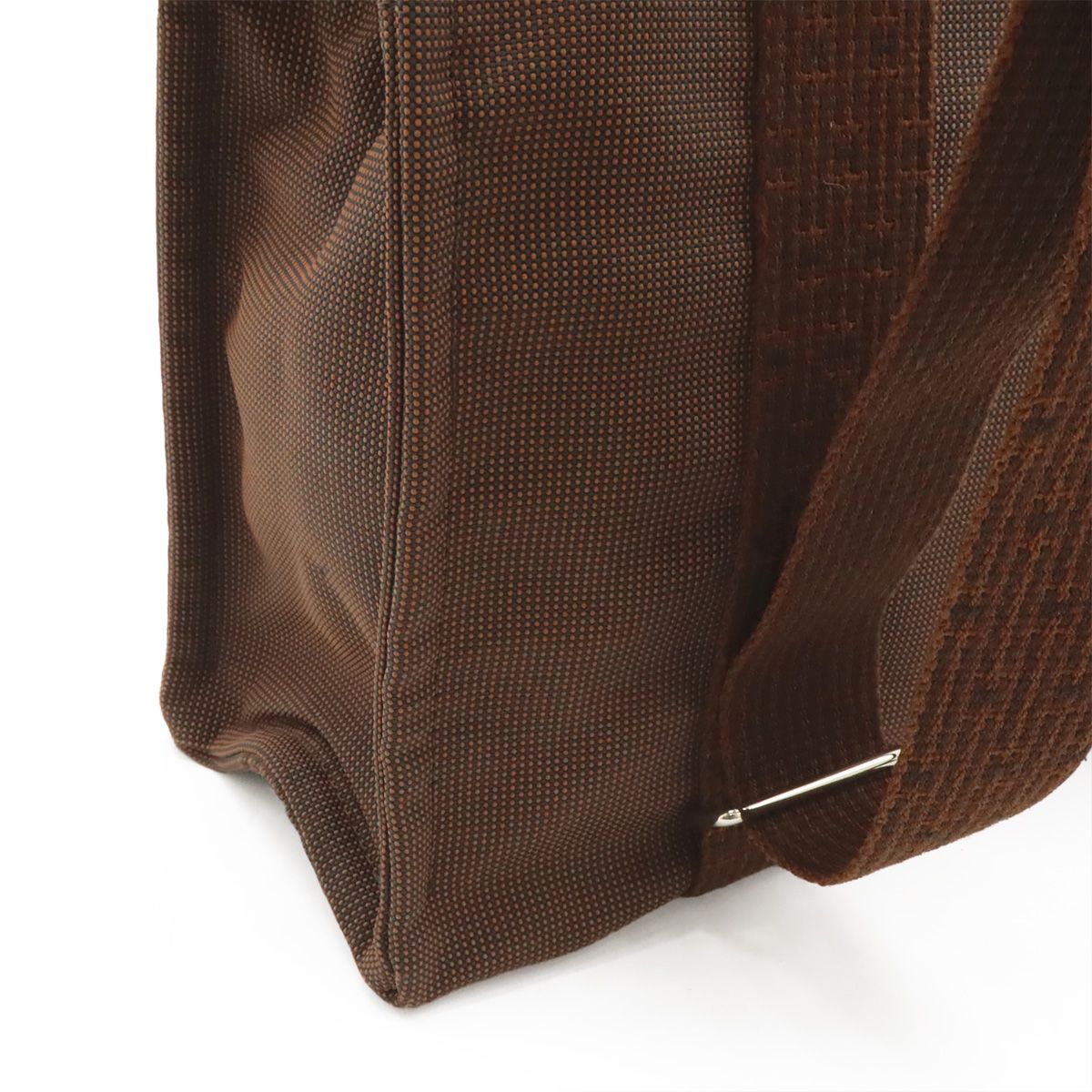 Hermes Her Line Sac a Dos Backpack Shoulder Bag Canvas Brown — view 5