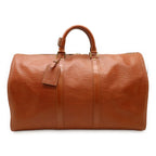 Louis Vuitton Epi Keepall 50 Boston Bag Travel Purse Leather Kenya Brown Gold
