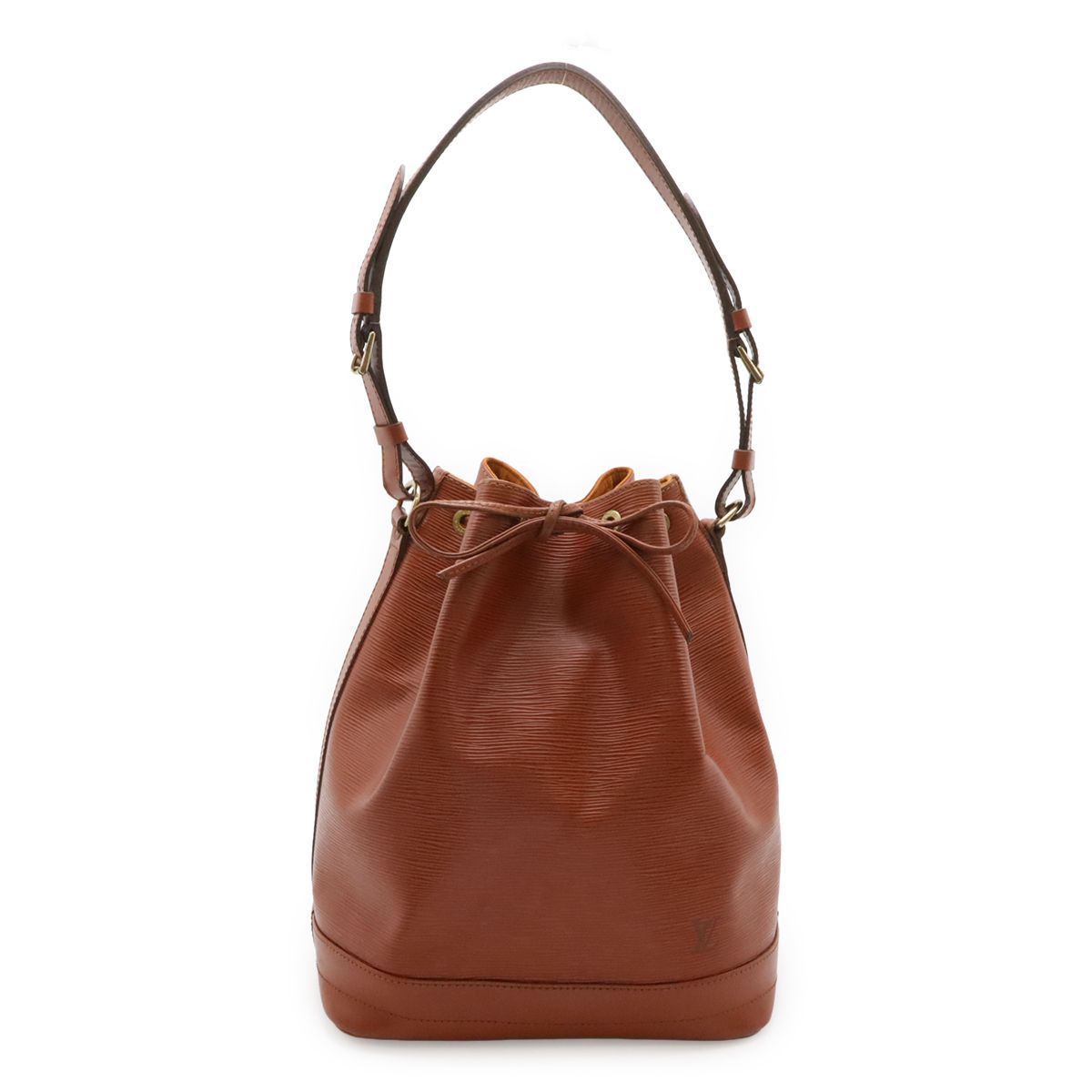 Louis Vuitton Epi Noe Drawstring Shoulder Bag Leather Kenya Brown